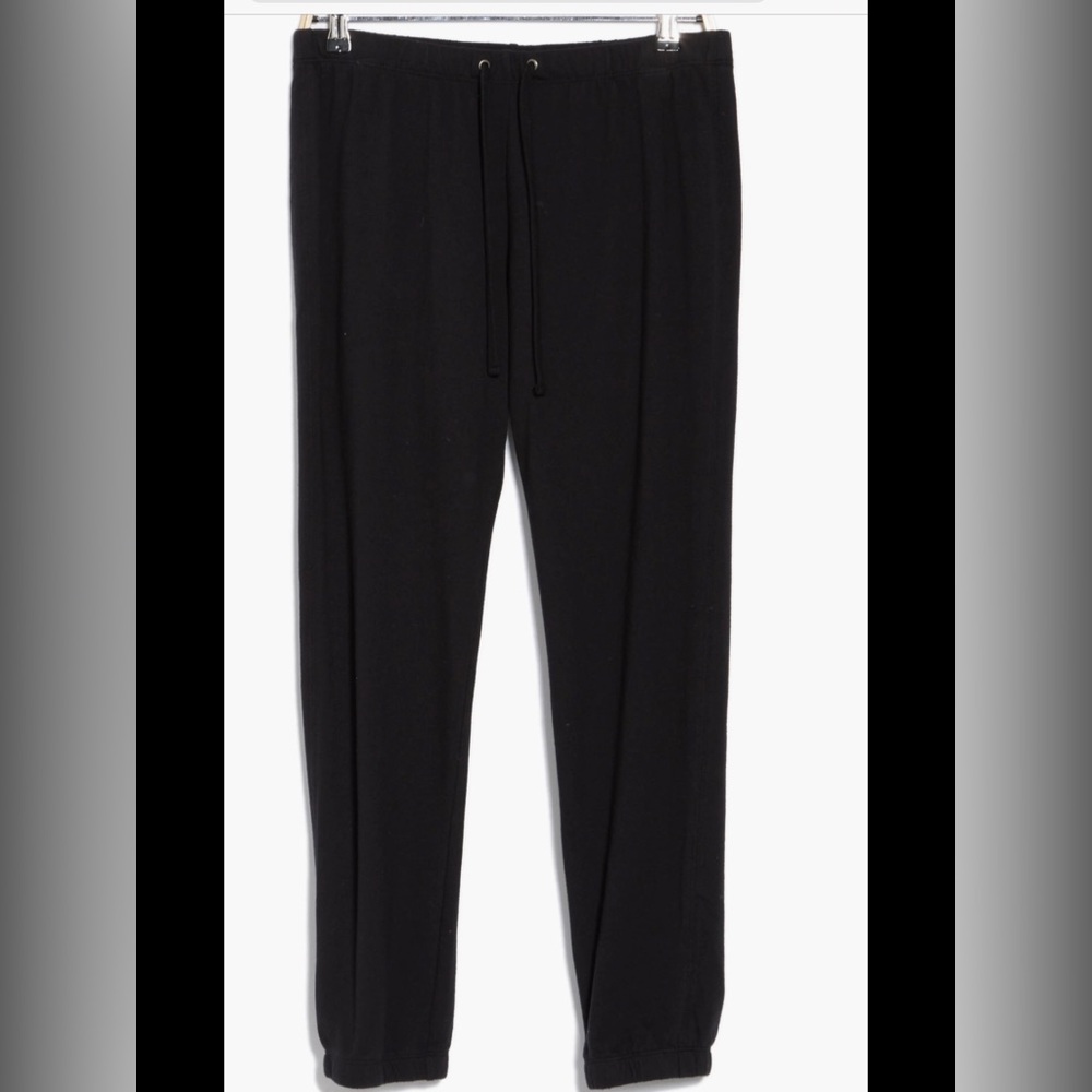 James Perse Black French Terry Joggers